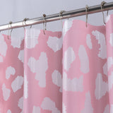 RT Designers Collection 90GSM Peva Glit Printed Leopard Shower Curtain 70" x 72" Blush