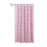 RT Designers Collection 90GSM Peva Glit Printed Leopard Shower Curtain 70" x 72" Blush