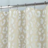 RT Designers Collection 90GSM Peva Glit Printed Leopard Shower Curtain 70" x 72" Tan
