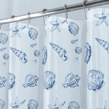 RT Designers Collection 90 GSM Printed Peva Glit Caspian 13 Piece Shower Curtain Set 70" x 72" Blue