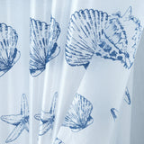 RT Designers Collection 90 GSM Printed Peva Glit Caspian 13 Piece Shower Curtain Set 70" x 72" Blue