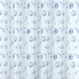 RT Designers Collection 90 GSM Printed Peva Glit Caspian 13 Piece Shower Curtain Set 70" x 72" Blue