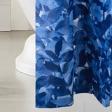 RT Designers Collection 90GSM Peva Glit Printed Suri Shower Curtain 70" x 72" Blue