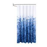 RT Designers Collection 90GSM Peva Glit Printed Suri Shower Curtain 70" x 72" Blue