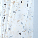 RT Designers Collection 90GSM Peva Glit Printed Terrazzo Shower Curtain 70" x 72" Tan