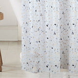 RT Designers Collection 90GSM Peva Glit Printed Terrazzo 13 Piece Shower Curtain Set 70" x 72" Tan