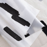 RT Designers Collection 90 GSM Printed Peva Glit Brush Stroke Shower Curtain 70" x 72" Grey