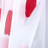RT Designers Collection 90 GSM Printed Peva Glit Brush Stroke Shower Curtain 70" x 72" Red