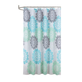 RT Designers Collection 90GSM Peva Glit Printed Marigold Shower Curtain 70" x 72" Seafoam