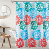 RT Designers Collection 90GSM Peva Glit Printed Marigold Shower Curtain 70" x 72" Muticolor