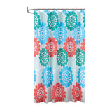 RT Designers Collection 90GSM Peva Glit Printed Marigold Shower Curtain 70" x 72" Muticolor