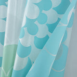 RT Designers Collection 90GSM Peva Glit Printed Marigold 13 Piece Shower Curtain Set 70" x 72" Seafoam