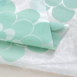 RT Designers Collection 90GSM Peva Glit Printed Marigold 13 Piece Shower Curtain Set 70" x 72" Seafoam