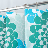 RT Designers Collection 90GSM Peva Glit Printed Marigold 13 Piece Shower Curtain Set 70" x 72" Muticolor