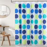 RT Designers Collection 90 GSM Printed Peva Glit Dorothy 13 Piece Shower Curtain Set 70" x 72" Blue