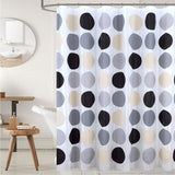 RT Designers Collection 90 GSM Printed Peva Glit Dorothy 13 Piece Shower Curtain Set 70" x 72" Charcoal