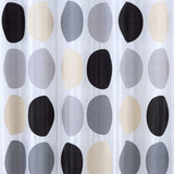 RT Designers Collection 90 GSM Printed Peva Glit Dorothy 13 Piece Shower Curtain Set 70" x 72" Charcoal
