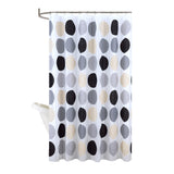 RT Designers Collection 90 GSM Printed Peva Glit Dorothy 13 Piece Shower Curtain Set 70" x 72" Charcoal