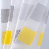RT Designers Collection 90GSM Peva Glit Printed Tiles Shower Curtain 70" x 72" Yellow