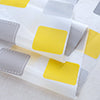 RT Designers Collection 90GSM Peva Glit Printed Tiles Shower Curtain 70" x 72" Yellow