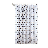 RT Designers Collection 90GSM Peva Glit Printed Tiles 13 Piece Shower Curtain Set 70" x 72" Tan