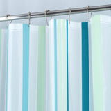 RT Designers Collection 90 GSM Printed Peva Glit Evan 13 Piece Shower Curtain Set 70" x 72" Seafoam