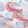 RT Designers Collection 90GSM Peva Glit Printed Rainbow Shower Curtain 70