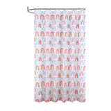 RT Designers Collection 90GSM Peva Glit Printed Rainbow Shower Curtain 70" x 72" Muticolor