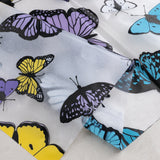 RT Designers Collection 90 GSM Printed Peva Glit Butterfly Shower Curtain 70" x 72" Muticolor
