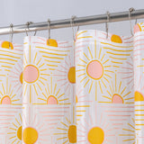 RT Designers Collection 90GSM Peva Glit Printed Sun Shower Curtain 70" x 72" Muticolor