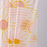 RT Designers Collection 90GSM Peva Glit Printed Sun Shower Curtain 70" x 72" Muticolor