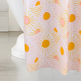 RT Designers Collection 90GSM Peva Glit Printed Sun Shower Curtain 70" x 72" Muticolor