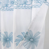 RT Designers Collection Bianca Embroidered Stylish Shower Curtain 70" x 72" Blue