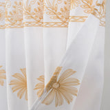 RT Designers Collection Bianca Embroidered Stylish Shower Curtain 70" x 72" Yellow
