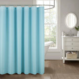 RT Designer Collection Bento Waffle Jacquard Shower Curtain 70" x 72" Blue