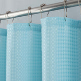 RT Designer Collection Bento Waffle Jacquard Shower Curtain 70" x 72" Blue
