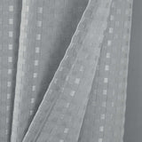 RT Designer Collection Bento Waffle Jacquard Shower Curtain 70" x 72" Charcoal