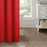 RT Designer Collection Bento Waffle Jacquard Shower Curtain 70" x 72" Red