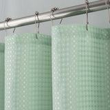 RT Designer Collection Bento Waffle Jacquard Shower Curtain 70" x 72" Sage