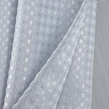 RT Designer Collection Bento Waffle Jacquard Shower Curtain 70" x 72" Silver