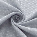RT Designer Collection Bento Waffle Jacquard Shower Curtain 70" x 72" Silver