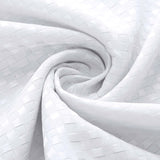 RT Designer Collection Bento Waffle Jacquard Shower Curtain 70" x 72" White