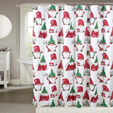 RT Designers Collection Christmas Gnomes Slub Shower Curtain 70