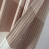 Olivia Gray Glamor Fade-resistant Striped Waffle Jacquard Shower Curtain with 12 Reinforced Stitched Buttonholes - 70-inch x 72-inch