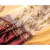 Priscilla Embroidered Shower Curtain With Double Valance by RT Designers Collection