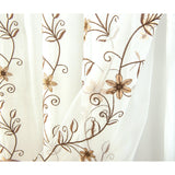 Priscilla Embroidered Shower Curtain With Double Valance by RT Designers Collection