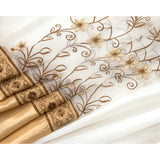 Priscilla Embroidered Shower Curtain With Double Valance by RT Designers Collection