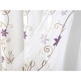 Priscilla Embroidered Shower Curtain With Double Valance by RT Designers Collection