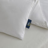 Serta 250 Thread Count Polyester-Cotton Blend Goose Down Fiber Comforter - All Seasons - Full/Queen 90x98, White