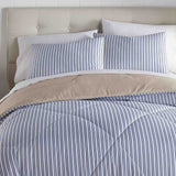 Seersucker Polyester Comforter Set Sailor Stripe by Shavel Home Products